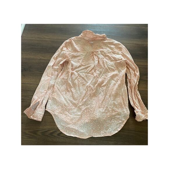 EUC Boden Easy Linen Pink Milkshake Shirt US 6 Long Sleeve Button-Up - Picture 5 of 9